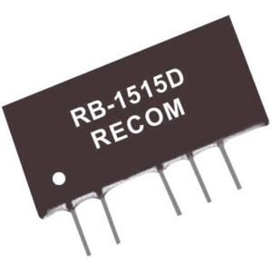 RECOM RB-1215D DC/DC-converter, print 12 V/DC 15 V/DC, -15 V/DC 33 mA 1 W Aantal uitgangen: 2 x Inhoud 1 stuk(s)