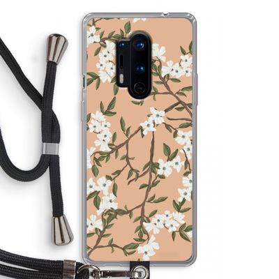 Blossoming spring: OnePlus 8 Pro Transparant Hoesje met koord