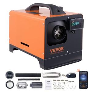 VEVOR Air Diesel Luchtverwarmers 12V 5KW Luchtverwarmer Air Diesel Diesel Standkachel Luchtverwarmer 0.16-0.52 l/uur Dieselkachel met LCD-display&10 m