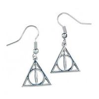 Harry Potter Deathly Hallows Earrings (Silver Plated)