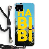 Habibi Majorelle : Pixel 4 XL Transparant Hoesje met koord