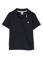 Petit Bateau polo en coton à logo imprimé - Bleu