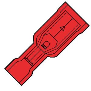 Nylon Geïsoleerde Rondstekerhuls 4mm voor 0,5-1,5 mm2 easy e