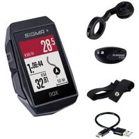 Sigma ROX 11.1 EVO HR Set Fietsnavigatie Fietsen GPS, GLONASS, Spatwaterdicht