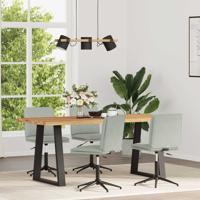 Eetkamerstoelen 4 st fluweel lichtgrijs
