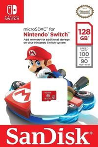 Sandisk MicroSDXC 128GB Memory Card (Mario)