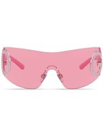 Dolce & Gabbana Eyewear lunettes de soleil à monture oversize - Rose