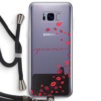 Kusjes: Samsung Galaxy S8 Plus Transparant Hoesje met koord