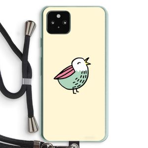 Birdy: Pixel 5a 5G Transparant Hoesje met koord