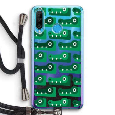 Crocs: Huawei P30 Lite Transparant Hoesje met koord