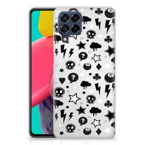 Silicone Back Case Samsung Galaxy M53 Silver Punk