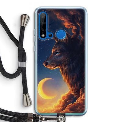Night Guardian: Huawei P20 Lite (2019) Transparant Hoesje met koord