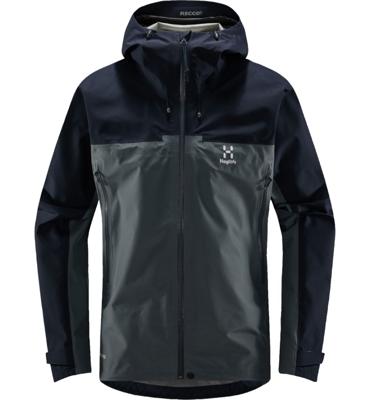 Haglofs Roc Flash Gtx Hardshell Jas Heren Steel Blue/Tarn Blue M