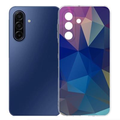 TPU Hoesje Samsung Galaxy A17 - Polygon Dark Backcover TPU Hoesje Samsung Galaxy A17 - Polygon Dark Backcover