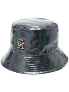 Tommy Hilfiger patent tartan bucket hat - Noir