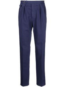 Polo Ralph Lauren pantalon de costume à design plissé - Bleu