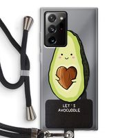 Avocuddle: Samsung Galaxy Note 20 Ultra / Note 20 Ultra 5G Transparant Hoesje met koord