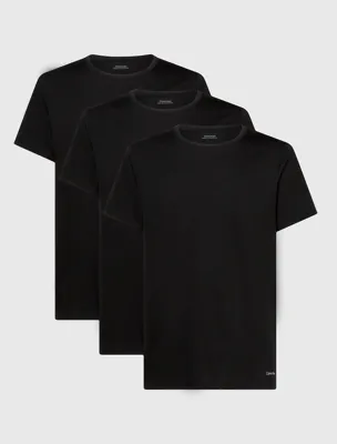 Calvin Klein 3-pack heren T-shirts - Crew neck - 100% katoenen heren ondershirts met ronde hals en korte mouw