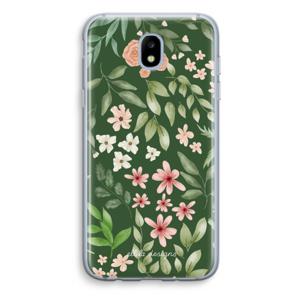 Botanical green sweet flower heaven: Samsung Galaxy J5 (2017) Transparant Hoesje