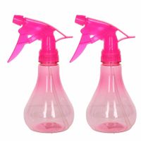 2x Waterverstuivers/plantenspuiten roze 250 ml