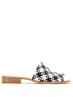 Sarah Chofakian mules en cuir - Bleu - thumbnail