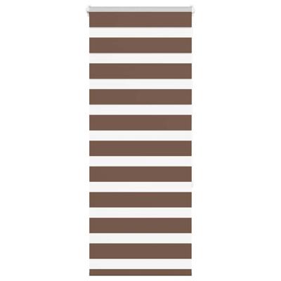 VidaXL Zebra rolgordijn 60x150 cm stofbreedte 55,9 cm polyester bruin
