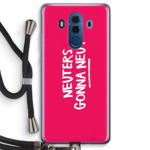 Neuters (roze): Huawei Mate 10 Pro Transparant Hoesje met koord