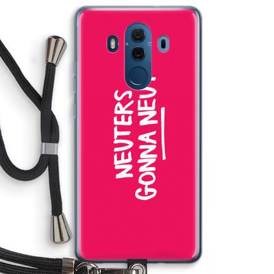 Neuters (roze): Huawei Mate 10 Pro Transparant Hoesje met koord