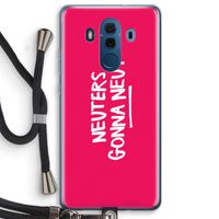 Neuters (roze): Huawei Mate 10 Pro Transparant Hoesje met koord