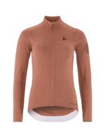 Craft Core Bike Essence Wool Jersey lange mouw oranje dames