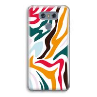 Colored Zebra: LG G6 Transparant Hoesje