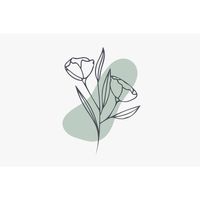 Inductiebeschermer - Abstract Flowers - 59x52 cm - thumbnail