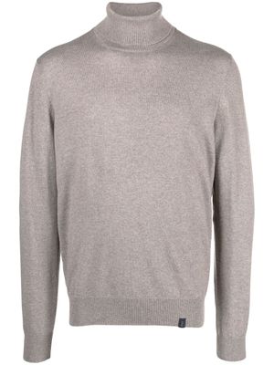 Fay pull en maille fine à col roulé - Tons neutres