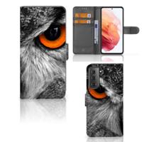Samsung Galaxy S21 | Telefoonhoesje | Met pasjeshouder | Uil