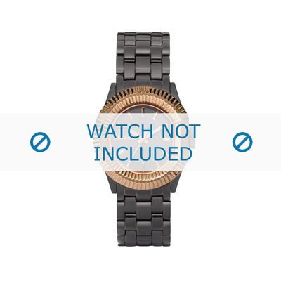 Diesel horlogeband DZ5257 Roestvrij staal (RVS) Grijs 18mm