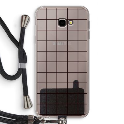 Rooster: Samsung Galaxy J4 Plus Transparant Hoesje met koord