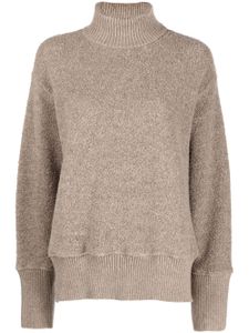 Jil Sander sweat en tweed à col roulé - Tons neutres