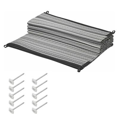 Pro Plus Tenttapijt incl. grondzeilpen 10x - grijs/wit - 250x300 cm - set
