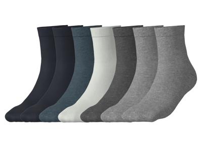 esmara 7 Paar kinder sokken (grijs/donkergrijs/wit/navy, 31/34)