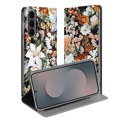 Samsung Galaxy S25 FE Smart Cover Hoesje Dark Flowers