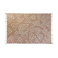 Tapijt DKD Home Decor Roze Terra cotta Wit Franjes Stads (160 x 230 x 1 cm)
