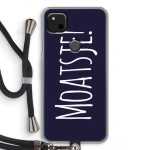 Moatsje!: Pixel 4a Transparant Hoesje met koord