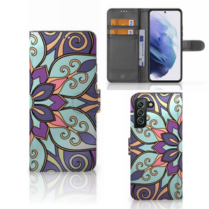 Samsung Galaxy S22 Plus Hoesje Purple Flower