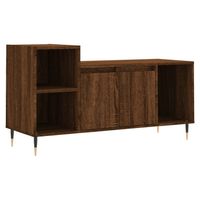 vidaXL Tv-meubel 100x35x55 cm bewerkt hout bruin eikenkleur - thumbnail