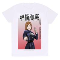 T-Shirt met Korte Mouwen Jujutsu Kaisen Nobara Ombre Wit Unisex - Maat: M
