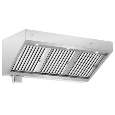 Afzuigkap met motor, bediening, filter en verlichting - 140 cm - 1500 m³/h - Royal Catering