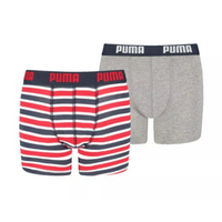 Puma 2-pack boxershorts boys - stripes/red - thumbnail