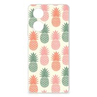 OPPO A58 4G Siliconen Case Ananas