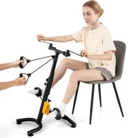 Pedaaltrainer Hometrainer Fiets Mini-stepper Fitnessfiets 9 Standen Verstelbaar en 53 x 43 x 73-102 cm