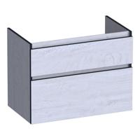 Brauer Delight Edge - Onderkast - 80 cm - met 2 Softclose Lades Greeploos en 1 Sifon Uitsparing - Forest Seashell